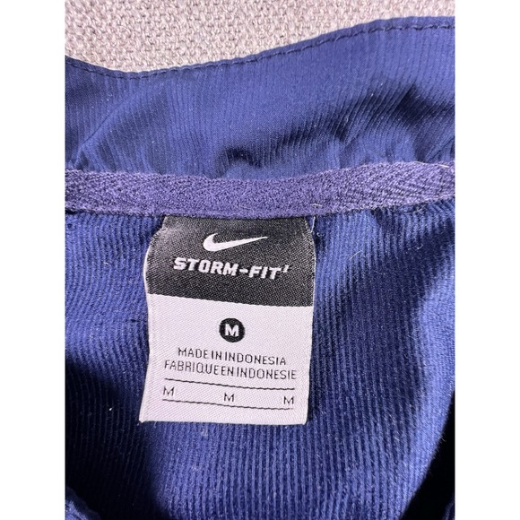 Nike Storm Fit 1/4 Zip Men M Blue Gray Breathable Short Sleeve Golf Baseball - Picture 4 of 11